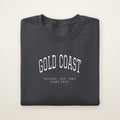 Gold Coast Chicago Home 2026 Embroidered Crewneck — White Thread on Dark Heather