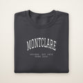 Montclare Chicago Home 2026 Embroidered Crewneck — White Thread on Dark Heather