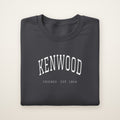 Kenwood Chicago Embroidered Crewneck — White Thread on Dark Heather