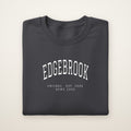 Edgebrook Chicago Home 2026 Embroidered Crewneck — White Thread on Dark Heather