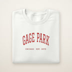 Gage Park Chicago Embroidered Crewneck — Red Thread