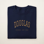 Douglas Chicago Embroidered Crewneck — Gold Thread