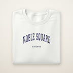 Noble Square Chicago Embroidered Crewneck — Navy Thread