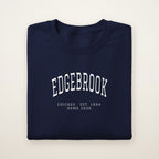 Edgebrook Chicago Home 2026 Embroidered Crewneck — White Thread
