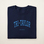 Tri-Taylor Chicago Embroidered Crewneck — Sky Blue Thread
