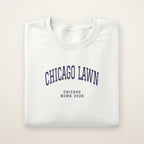Chicago Lawn Chicago Home 2026 Embroidered Crewneck — Navy Thread