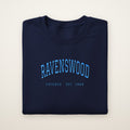 Ravenswood Chicago Embroidered Crewneck — Sky Blue Thread