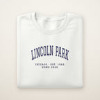 Lincoln Park Chicago Home 2026 Embroidered Crewneck — Navy Thread