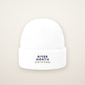 River North Chicago Embroidered Cuffed Beanie — Navy Thread
