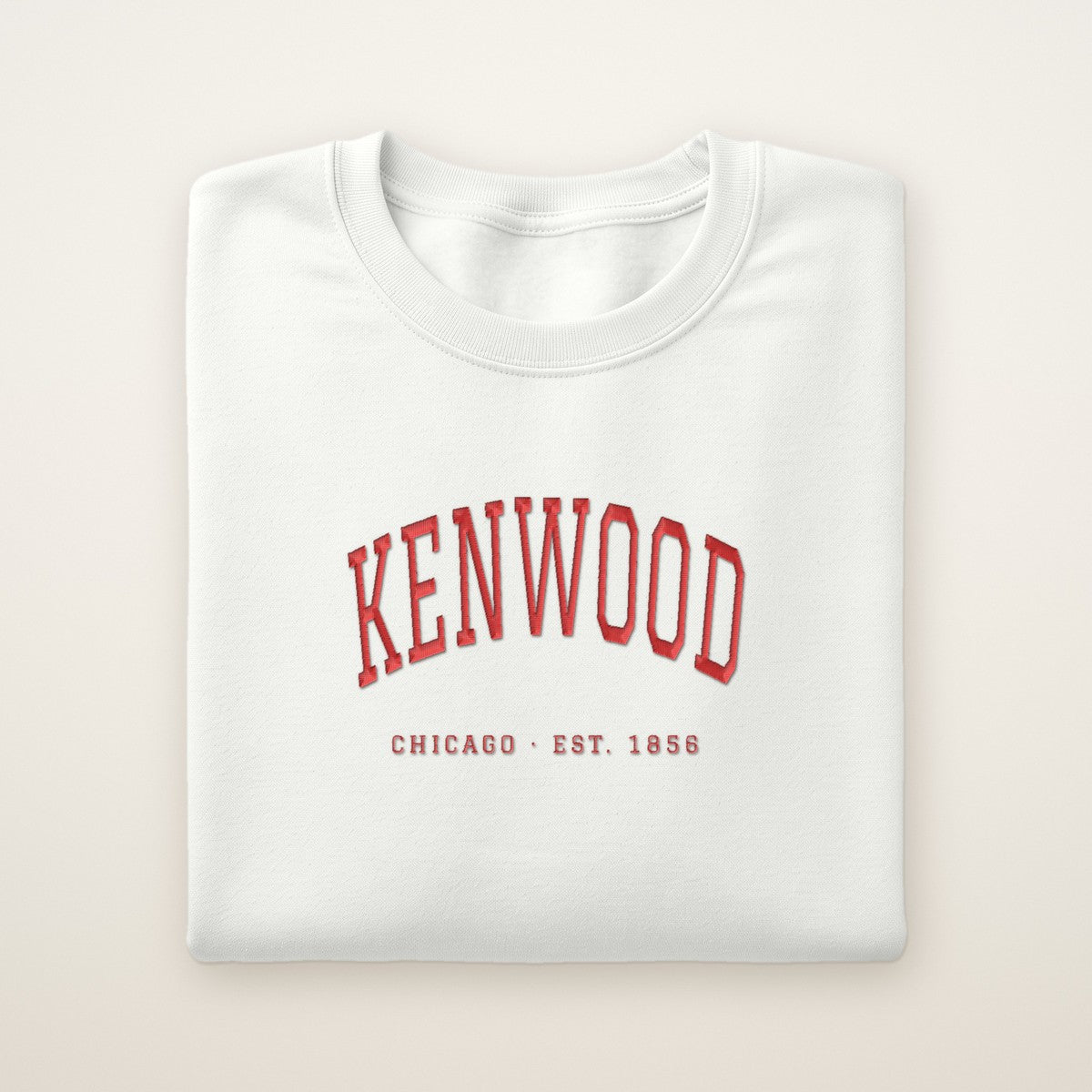 Kenwood Chicago Embroidered Crewneck — Red Thread
