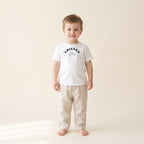 Toddler wearing the Chicago Est. 1837 Toddler Tee in White