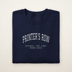 Printer's Row Chicago Home 2026 Embroidered Crewneck — White Thread