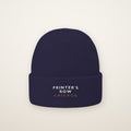 Printer's Row Chicago Embroidered Cuffed Beanie — White Thread