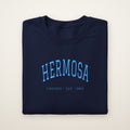 Hermosa Chicago Embroidered Crewneck — Sky Blue Thread