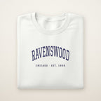 Ravenswood Chicago Embroidered Crewneck — Navy Thread
