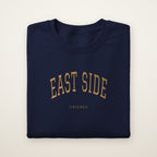 East Side Chicago Embroidered Crewneck — Gold Thread