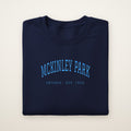 McKinley Park Chicago Embroidered Crewneck — Sky Blue Thread