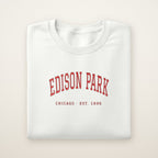 Edison Park Chicago Embroidered Crewneck — Red Thread