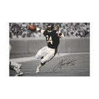 Walter Payton #34 Sweetness canvas wall art, front view