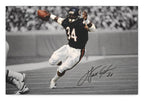 Walter Payton #34 Sweetness canvas wall art hanging in a living room