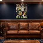 Luther Burden Canvas Wall Art in a man cave