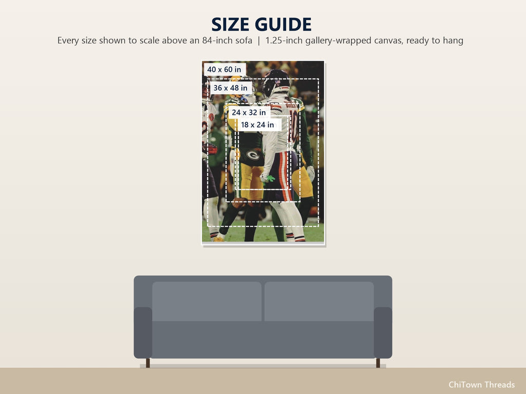 Luther Burden Canvas Wall Art — size guide: 16 x 24, 18 x 24, 24 x 32, 36 x 48, 40 x 60 in to scale above a sofa