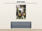 Luther Burden Canvas Wall Art — size guide: 16 x 24, 18 x 24, 24 x 32, 36 x 48, 40 x 60 in to scale above a sofa