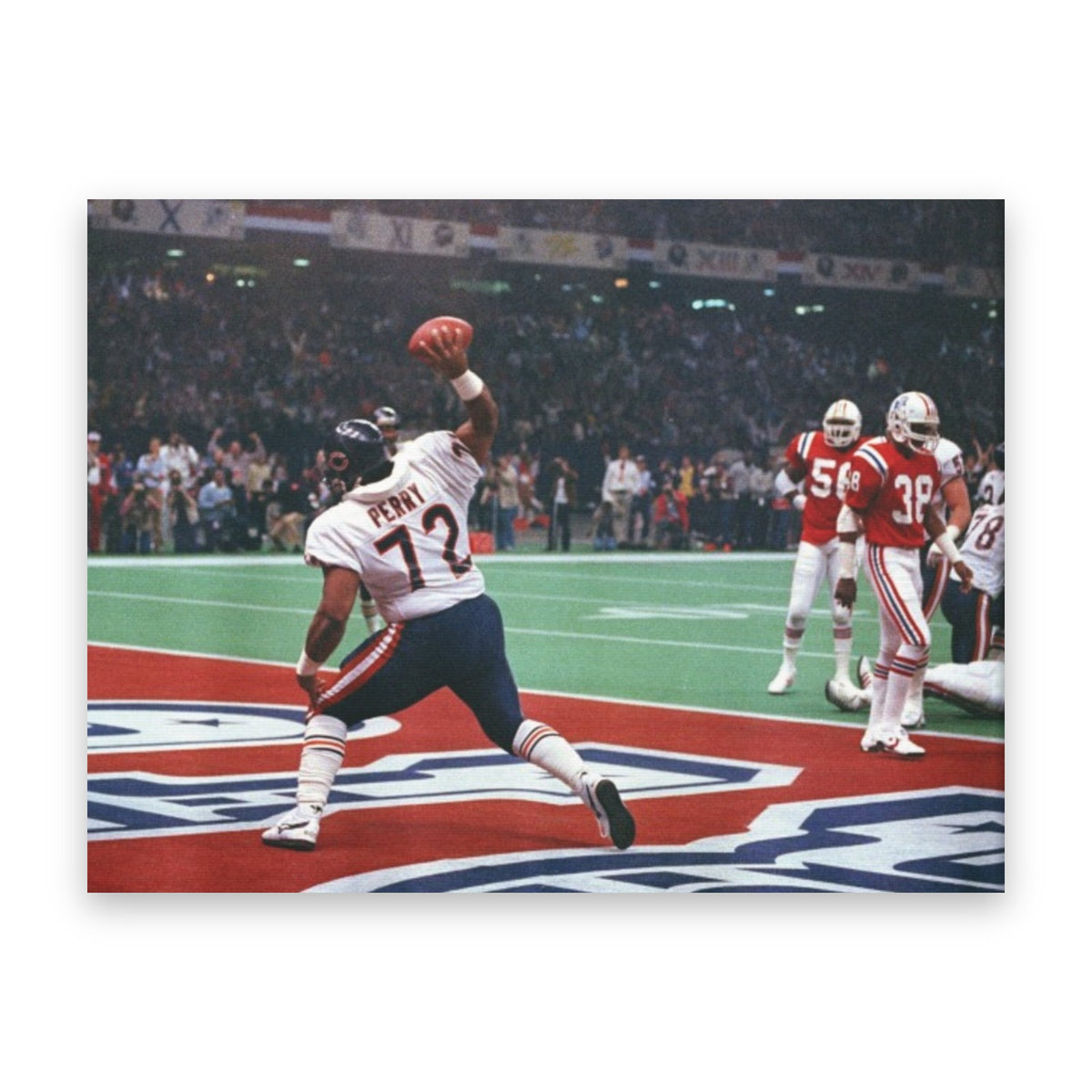 Refrigerator Perry Canvas Wall Art | Chicago Bears straight-on view