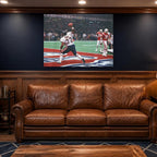 Refrigerator Perry Canvas Wall Art | Chicago Bears in a man cave