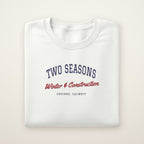 Two Seasons Chicago embroidered crewneck sweatshirt, White, navy and red embroidery