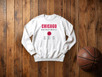 Kids Chicago basketball 91-98 crewneck, White